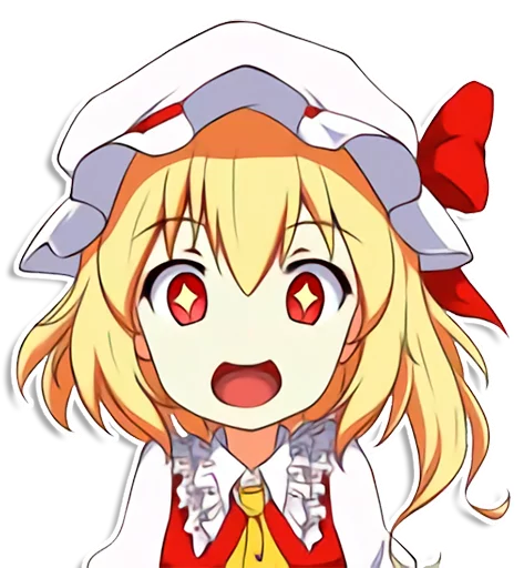 😍 Стикер «the most kawaii stickers in the world (Flandre)» для Telegram