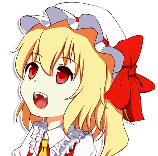 😯 Стикер «the most kawaii stickers in the world (Flandre)» для Telegram