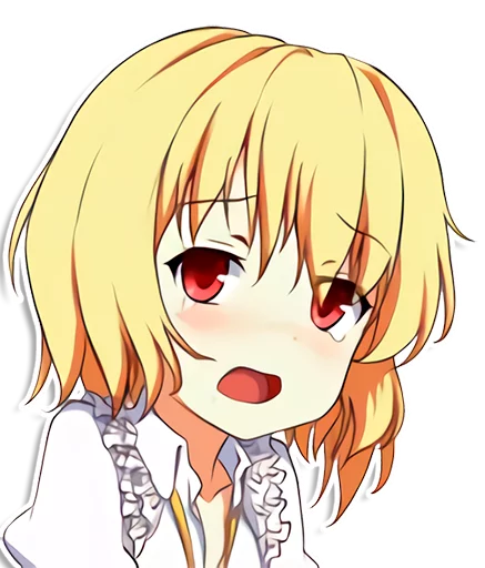 😟 Стикер «the most kawaii stickers in the world (Flandre)» для Telegram