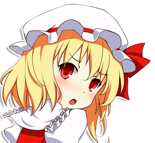 😳 Стикер «the most kawaii stickers in the world (Flandre)» для Telegram