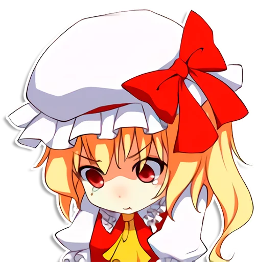 😞 Стикер «the most kawaii stickers in the world (Flandre)» для Telegram