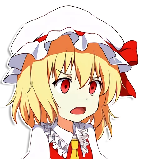 😒 Стикер «the most kawaii stickers in the world (Flandre)» для Telegram