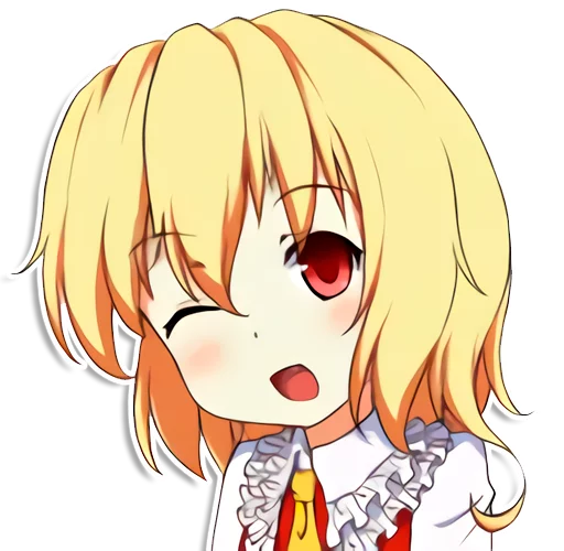 😉 Стикер «the most kawaii stickers in the world (Flandre)» для Telegram