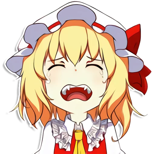 😢 Стикер «the most kawaii stickers in the world (Flandre)» для Telegram
