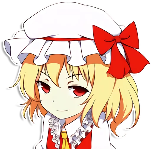 😏 Стикер «the most kawaii stickers in the world (Flandre)» для Telegram