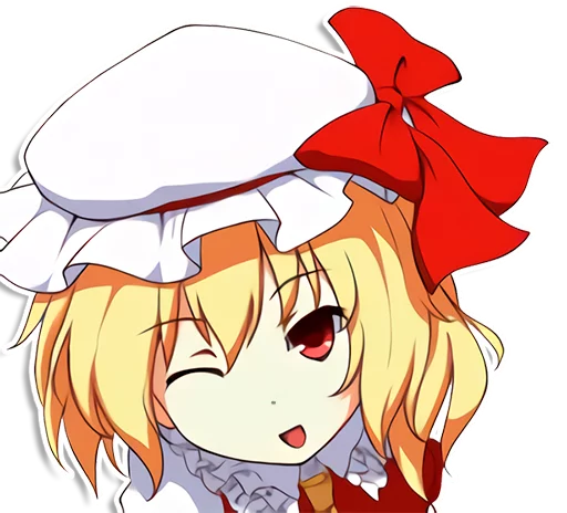 😉 Стикер «the most kawaii stickers in the world (Flandre)» для Telegram