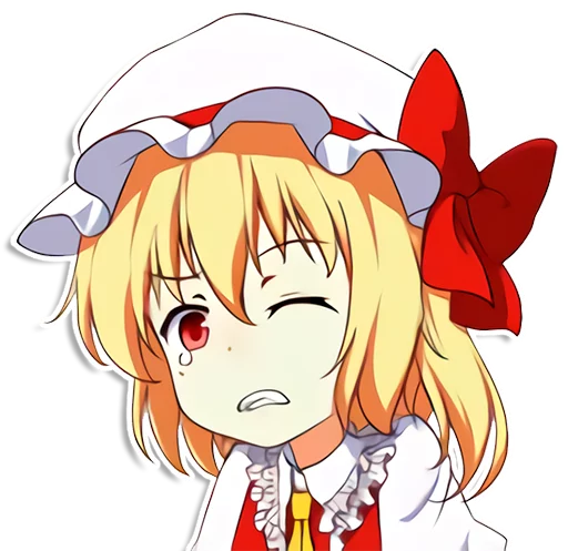 😥 Стикер «the most kawaii stickers in the world (Flandre)» для Telegram