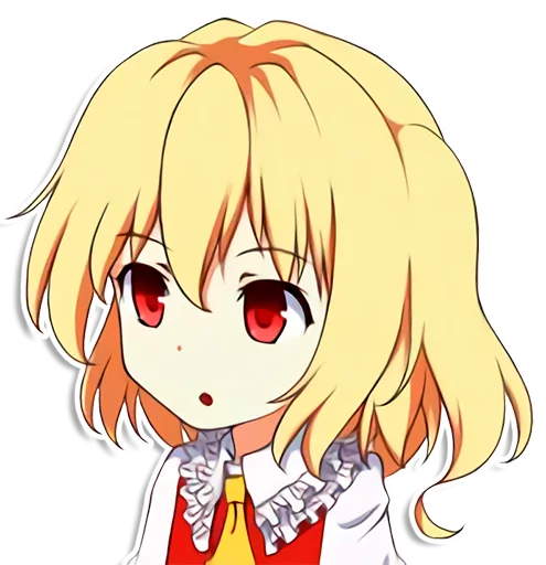 😦 Стикер «the most kawaii stickers in the world (Flandre)» для Telegram