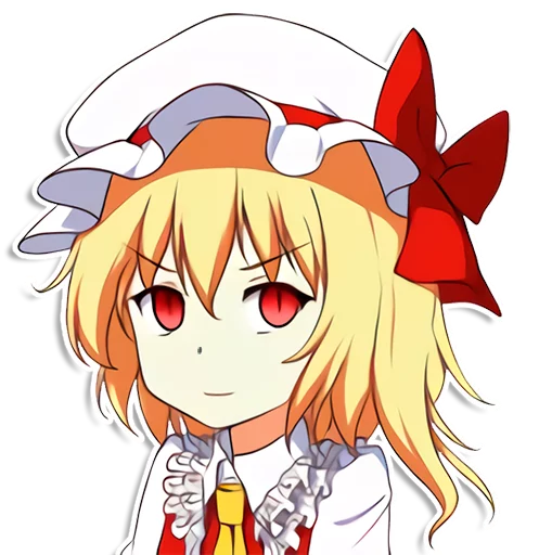 😒 Стикер «the most kawaii stickers in the world (Flandre)» для Telegram