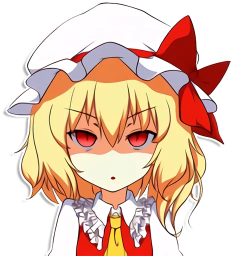 😠 Стикер «the most kawaii stickers in the world (Flandre)» для Telegram