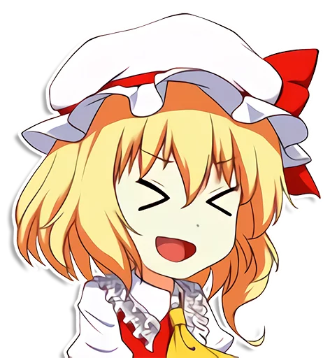 😩 Стикер «the most kawaii stickers in the world (Flandre)» для Telegram