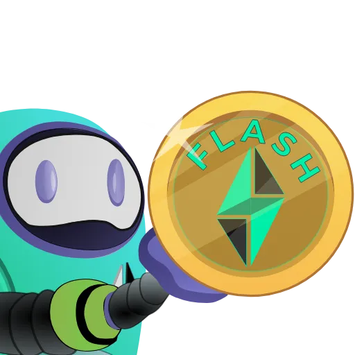 😉 Стикер «Flashloans.com» для Telegram