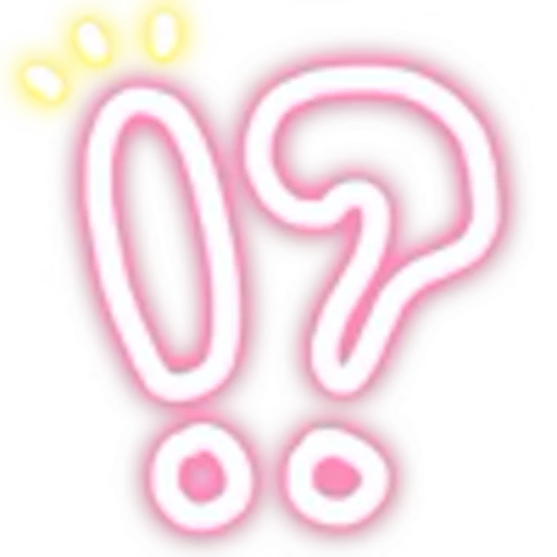 ⁉️ Эмодзи «Flashing Neon» для Telegram