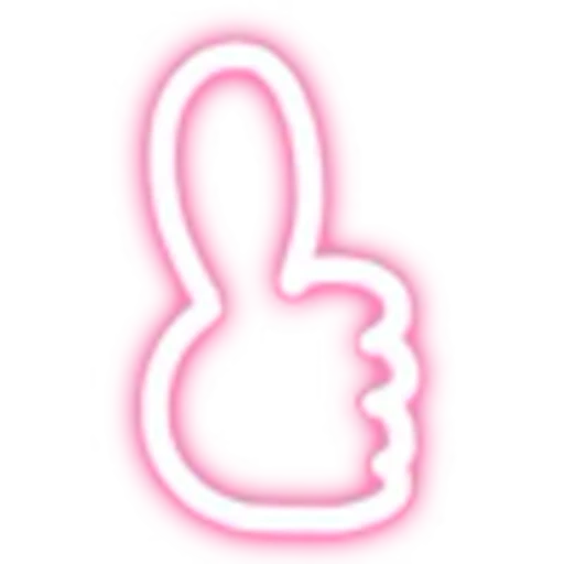 👍 Эмодзи «Flashing Neon» для Telegram
