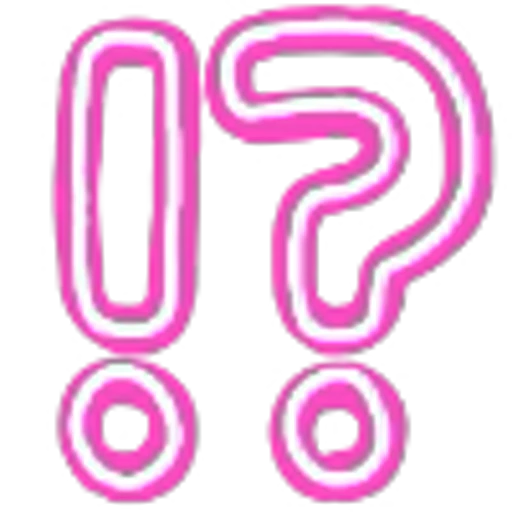 ⁉️ Эмодзи «Flashing Neon» для Telegram