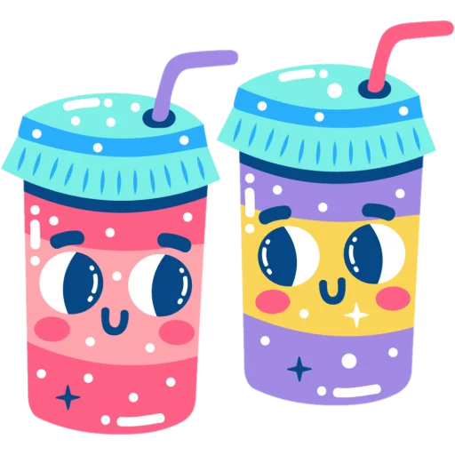 🥤 Стикер «flat food» для Telegram