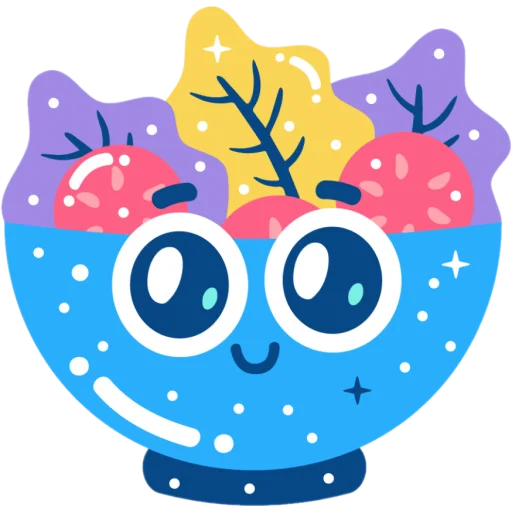 🥺 Стикер «flat food» для Telegram