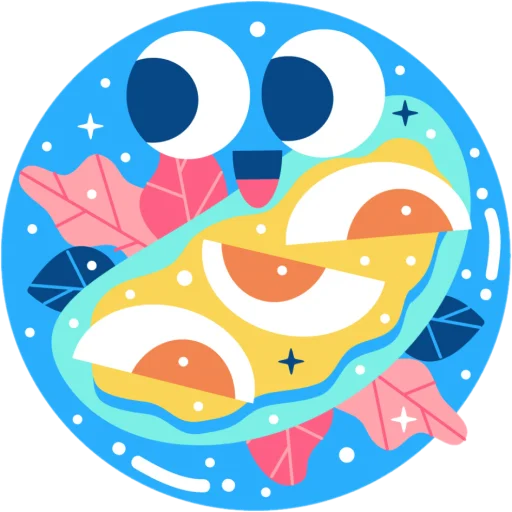 😎 Стикер «flat food» для Telegram