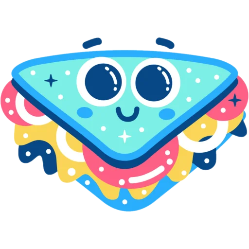 🥰 Стикер «flat food» для Telegram