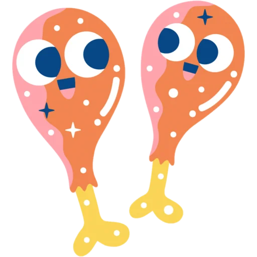 😋 Стикер «flat food» для Telegram