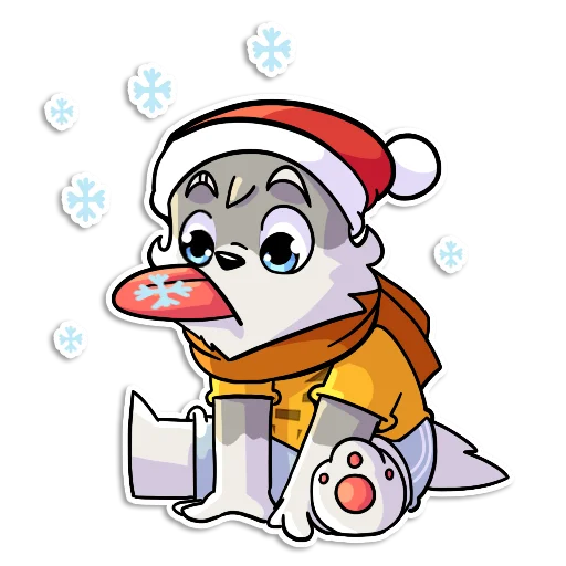 ❄️ Стикер «Новогодний Flazin» для Telegram