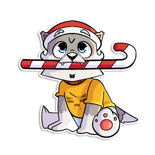 🍭 Стикер «Новогодний Flazin» для Telegram