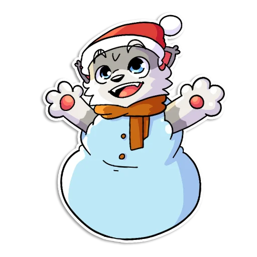 ⛄️ Стикер «Новогодний Flazin» для Telegram