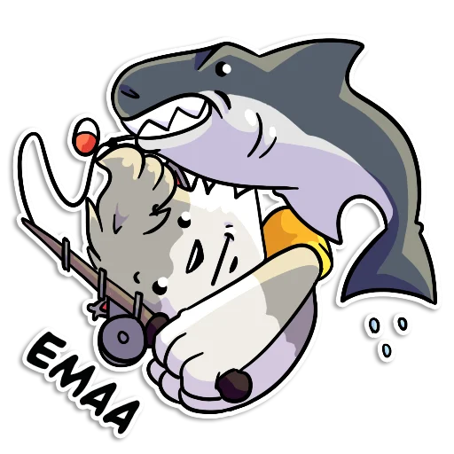 🦈 Стикер «Flazin7» для Telegram