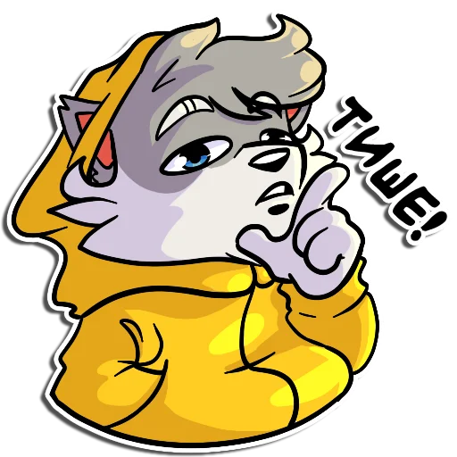 🤫 Стикер «Flazin» для Telegram