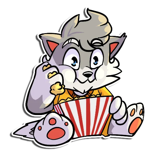 🍿 Стикер «Flazin» для Telegram