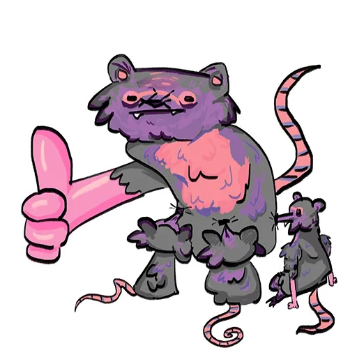 👍 Стикер «mimiopossum» для Telegram