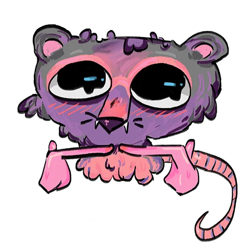 👉 Стикер «mimiopossum» для Telegram
