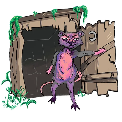 Стикерпак mimiopossum для Telegram