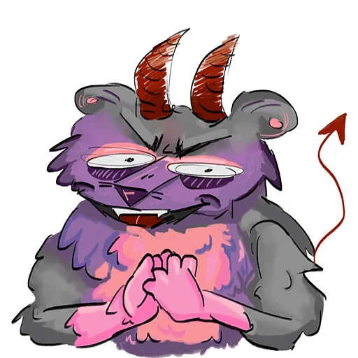 👺 Стикер «mimiopossum» для Telegram