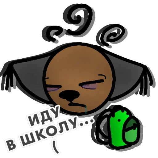 🎒 Стикер «Шлёпа» для Telegram