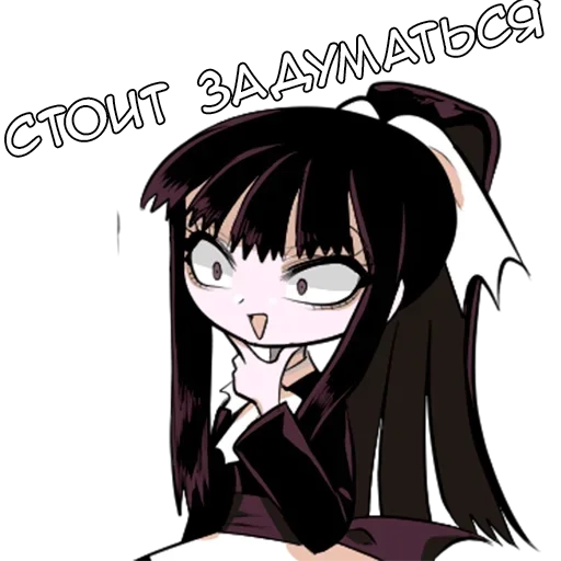 🌟 Стикер «Флора-тян» для Telegram