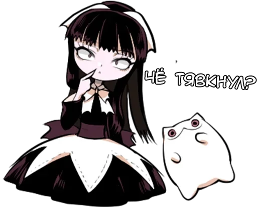 🌟 Стикер «Флора-тян» для Telegram