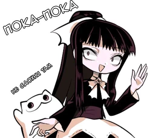 🌟 Стикер «Флора-тян» для Telegram