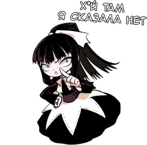 🌟 Стикер «Флора-тян» для Telegram