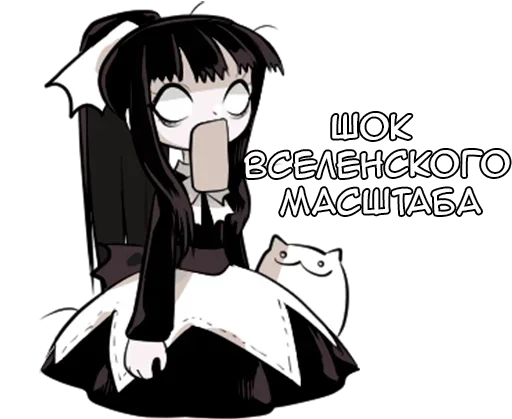 🌟 Стикер «Флора-тян» для Telegram