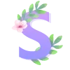 Стикер 50 Цветочный 6
