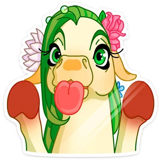 😛 Стикер «Флоралинн - вторая сестричка единорожки Линн.» для Telegram