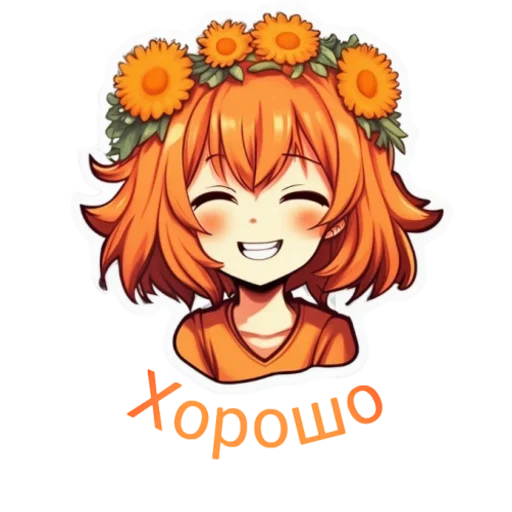 🆒 Стикер «Flower girls» для Telegram