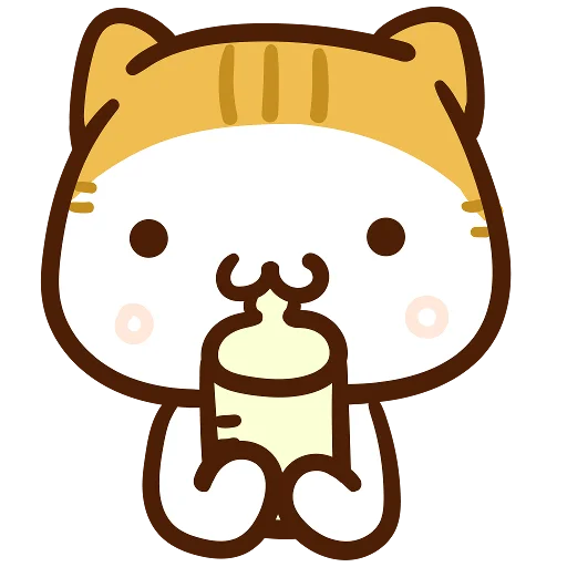 🤤 Стикер «Meow家族及月巴豬仔» для Telegram
