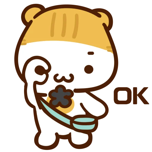 👌 Стикер «Meow家族及月巴豬仔» для Telegram