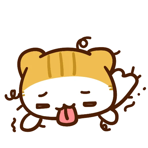 🤢 Стикер «Meow家族及月巴豬仔» для Telegram