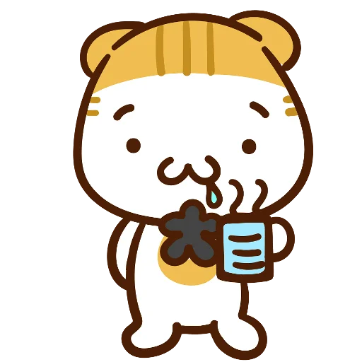 🤤 Стикер «Meow家族及月巴豬仔» для Telegram
