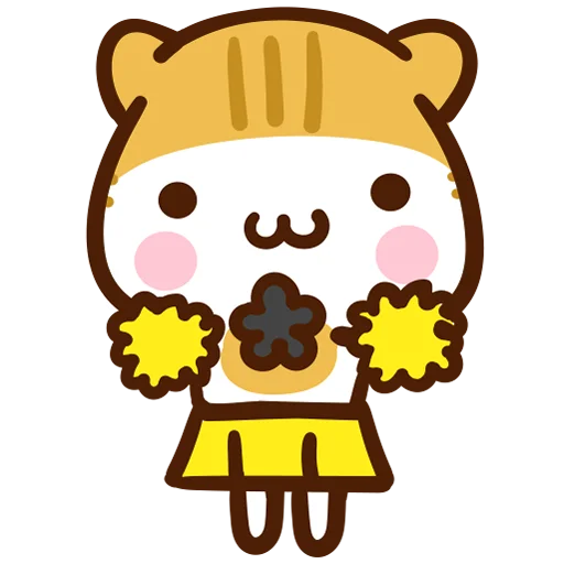 🥰 Стикер «Meow家族及月巴豬仔» для Telegram