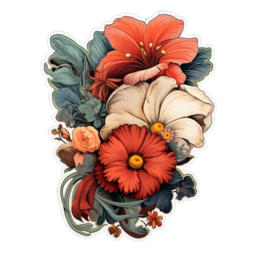 🌺 Стикер «Цветы 8 марта» для Telegram