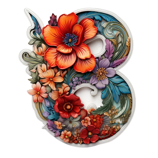 💐 Стикер «Цветы 8 марта» для Telegram